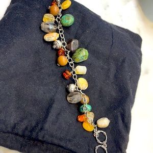 Retired Silpada multi stone cha-cha bracelet